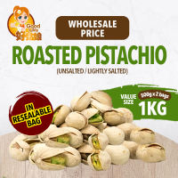 [Healthy Nuts] USA Roasted Pistachios Nuts (Unsalted / Lightly Salted) - 1kg (500g x 2 packs)