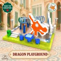 Play Nation Singapore Heritage Building Blocks Kopitiam & Dragon Playground Collectible Souvenir Toy