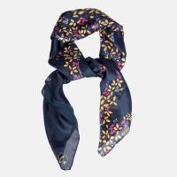 Sara Miller London - Navy Hummingbird Silk Scarf (SML-SCARF-SSQ-NH)