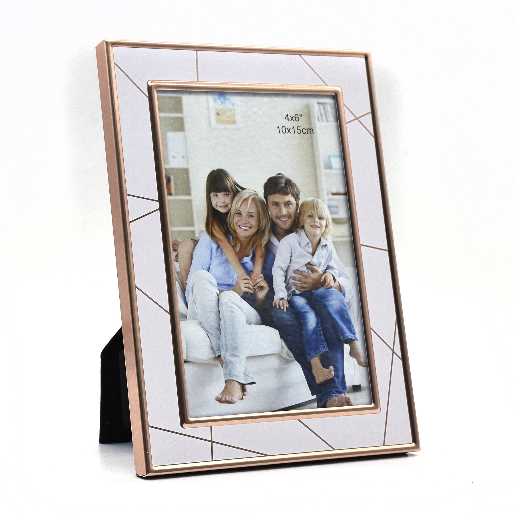 White & Rose Gold Metal Photo Frame | Local Stock | 4R 5R 6R & 8R