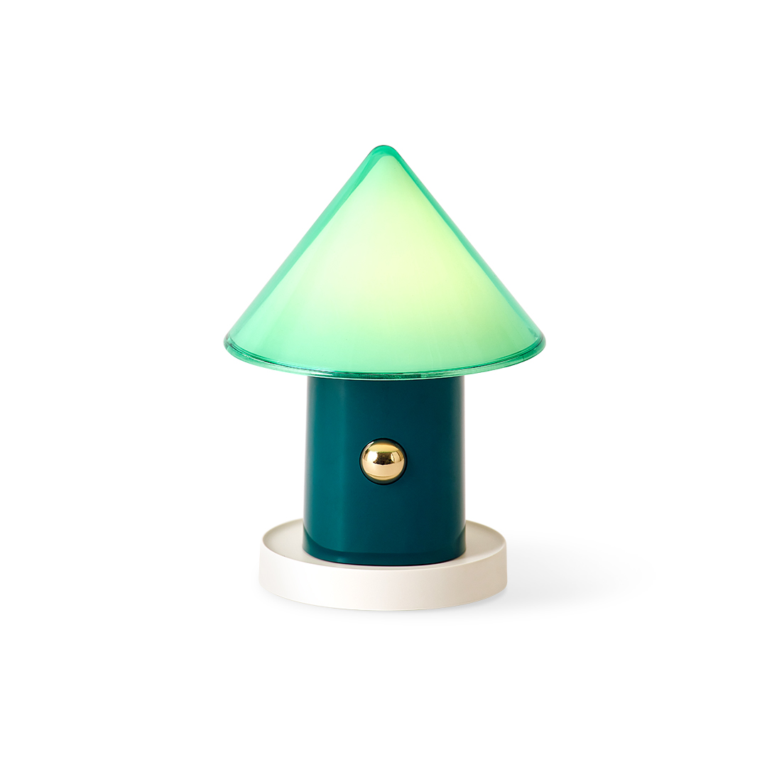 [LUMENA] SPACE S | Wireless Mini Portable Lamp | Aesthetic Bedside Night Light | 3 Color Dimmable Mood Lamp | Home Decor Table Light + Charging Cradle