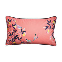 Sara Miller London - 30cm x 50cm Coral Orchard Birds Feather Filled Cushion (COBIRD0142)