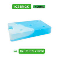 [Min 2] Steve & Leif Reusable Ice Brick Pack (Clear) 250ml/400ml/600ml -  Portable & Lightweight