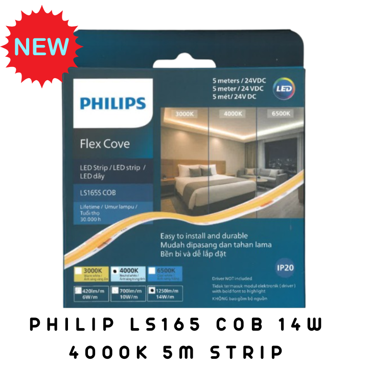 Philips LS161 13W 24V COB LED Strip & LS165 Master Led Strip