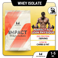 Myprotein Impact Whey Isolate Powder Purest Whey Protein Shake to Build Muscle 1kg - 2.5kg - 5kg