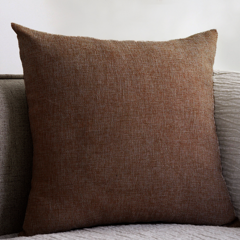 SG Thick Poly Linen Cushion Cover 30x50cm 45x45cm 55x55cm 60x60cm 65x65cm Cushion Case Sofa Throw Pillowcase - ( KII BY THE ESPACE COLLECTION )