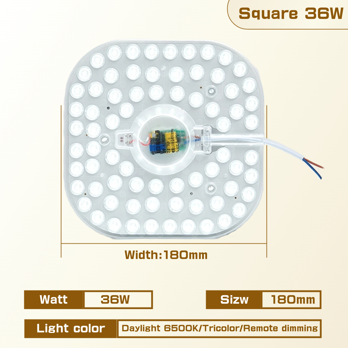 Ceiling light Replacement LED Light Magnet Magnetic Ceiling lamp Remote control Bedroom lights 2-year warranty