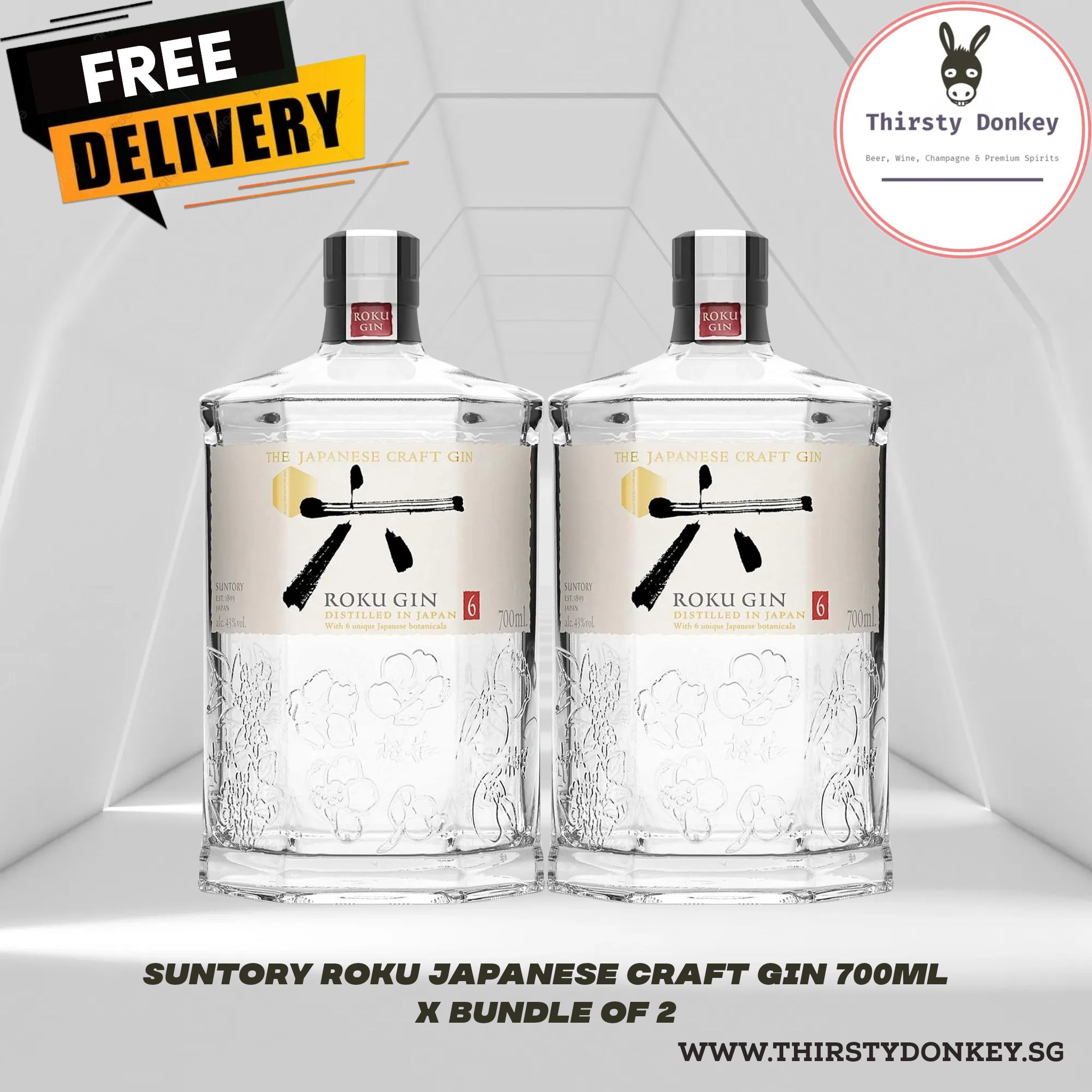 ROKU GIN 700ml✕2本セット Suntory Roku Japanese Craft Gin 700ml (Bundle of 2) | Lazada Singapore