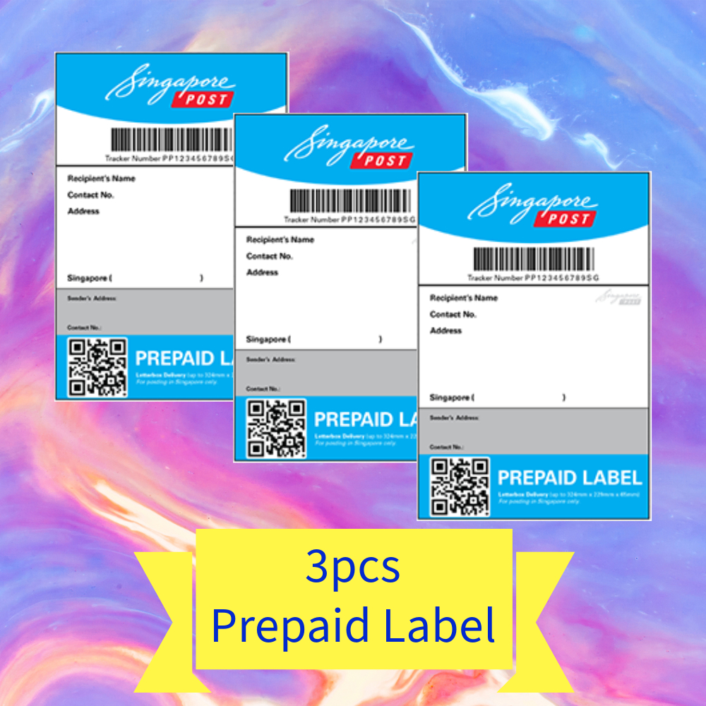[1/2/3/4 pcs] SingPost Prepaid Postage Label Tracked to Letterbox for Local delivery within Singapore
