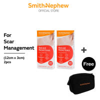 Smith+Nephew (Bundle of 2 - Smith+Nephew Cica-Care Scar Treatment Gel Sheet 12cm x 3cm + S+N Toiletries Bag)