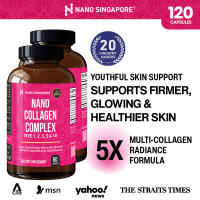 Nano Collagen Complex Supplement Types 1 2 3 5 and 10 max Collagen + Protein + Vitamin Support Radiant Skin (60 caps) | Free Shipping
