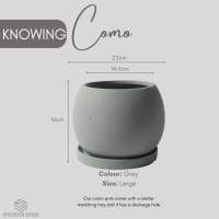 Como Series Ceramic Flower Plant Pot | Home Outdoor Garden Flower Pot | Ceramic Flower Pot | CNY | Chinese New Year | Lucky Bamboo | Money Tree | kumquat tree | Speckled Space