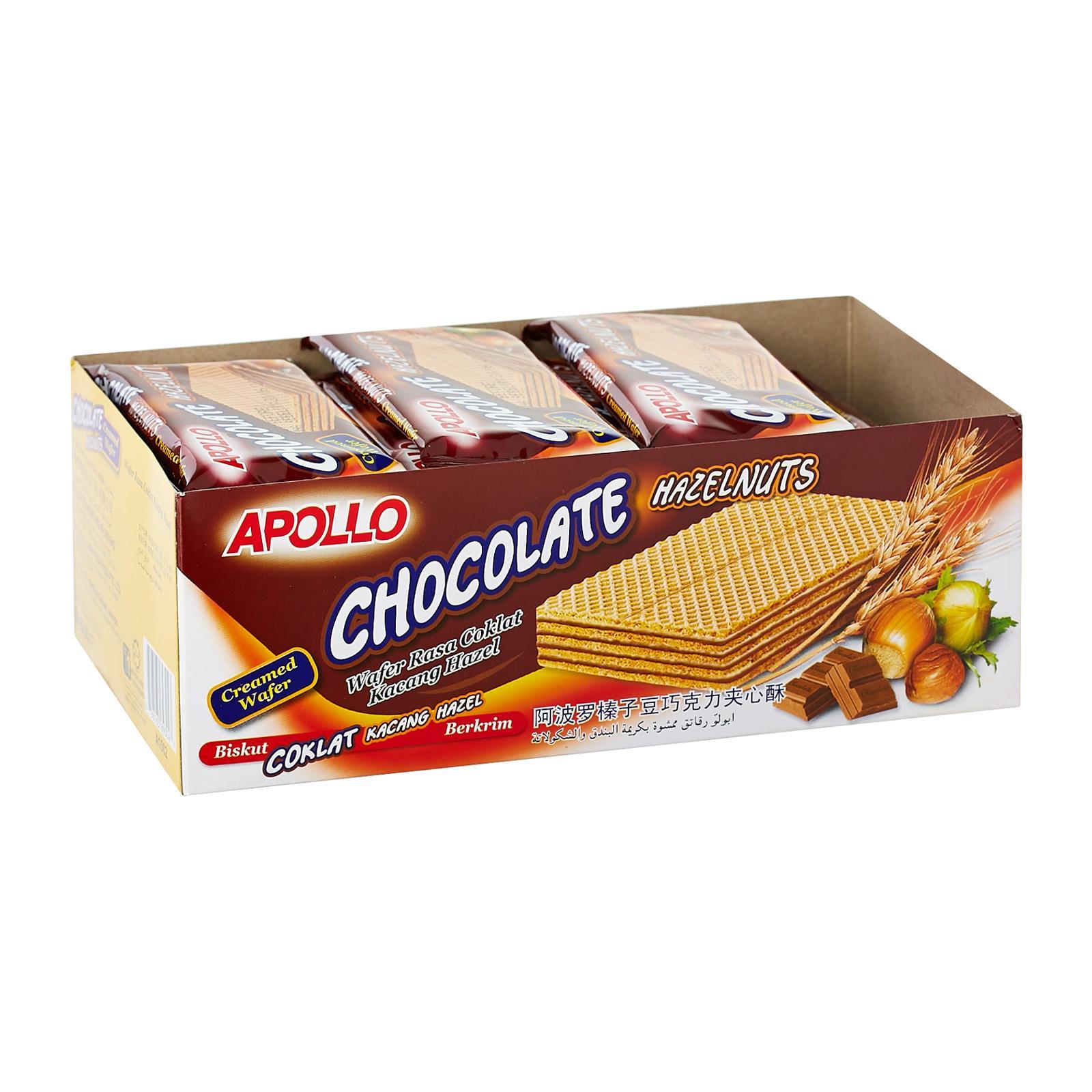 Apollo Creamed Wafer Chocolate Hazelnut Lazada Singapore