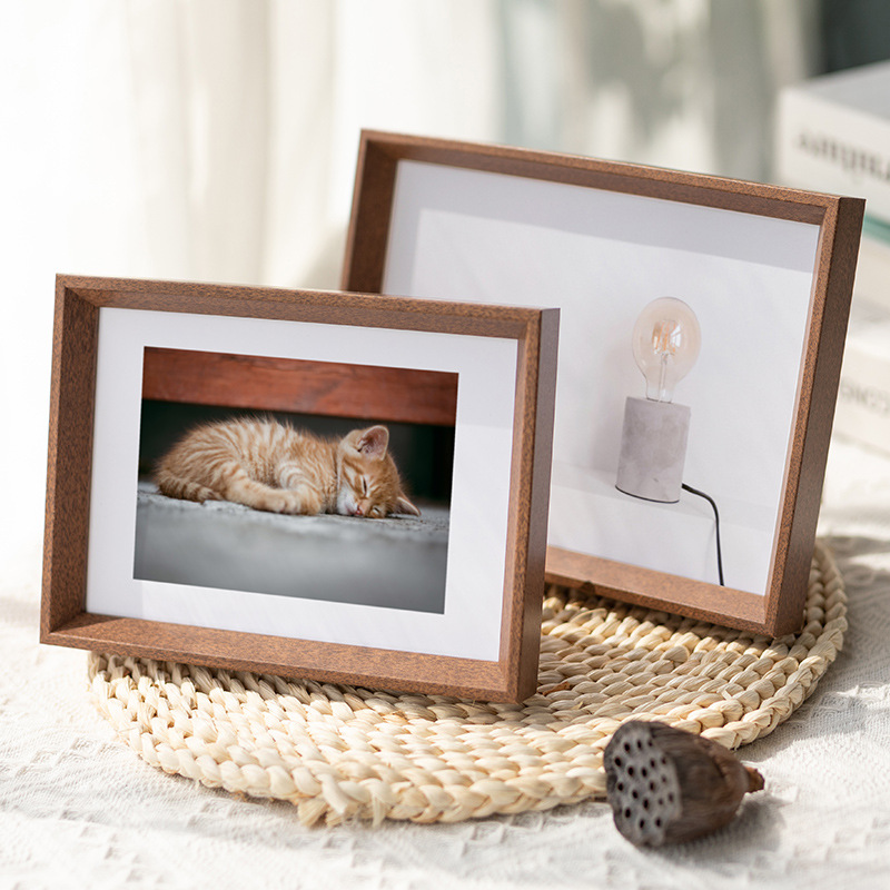 SG Stock Simple Wooden Photo Frame Table Decoration for Home and Office Pictures Frame 3R 4R 5R 6R 8R A4 Christmas Gift Teacher’s Day Gift