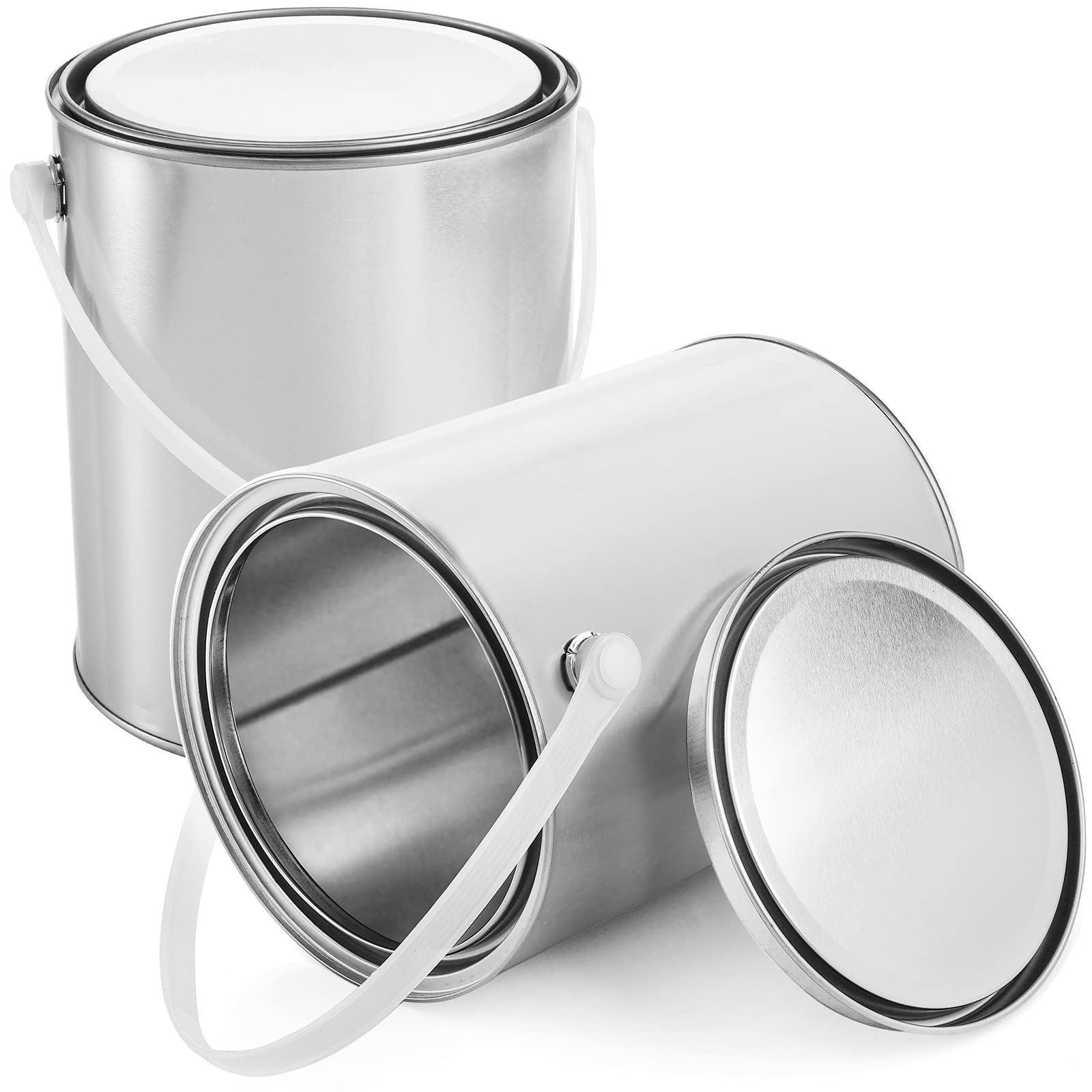 Empty Metal Can With Lids Paint Container/General Usage Cans/White Color Metal Can