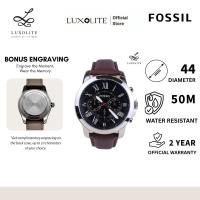 [Luxolite] Fossil FS4813 Men’s Grant Chronograph Watch Stainless Steel Case Leather Strap Quartz FS4813 FS48