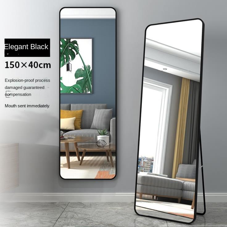 [Delivered in 1 days]Standing Mirror Full length Mirror Floor Mirror Home Bedroom Large Mirror Hanging Wall Hanging Fitting