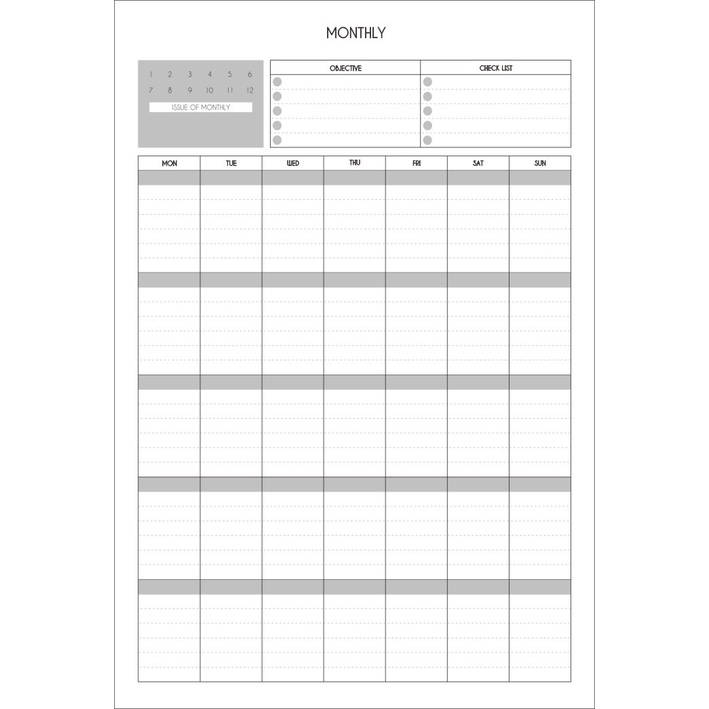 (SG Local) Weekly Planner / Daily Planner / Monthly Planner & Organizer Notes Notepad Study Planning Supplies