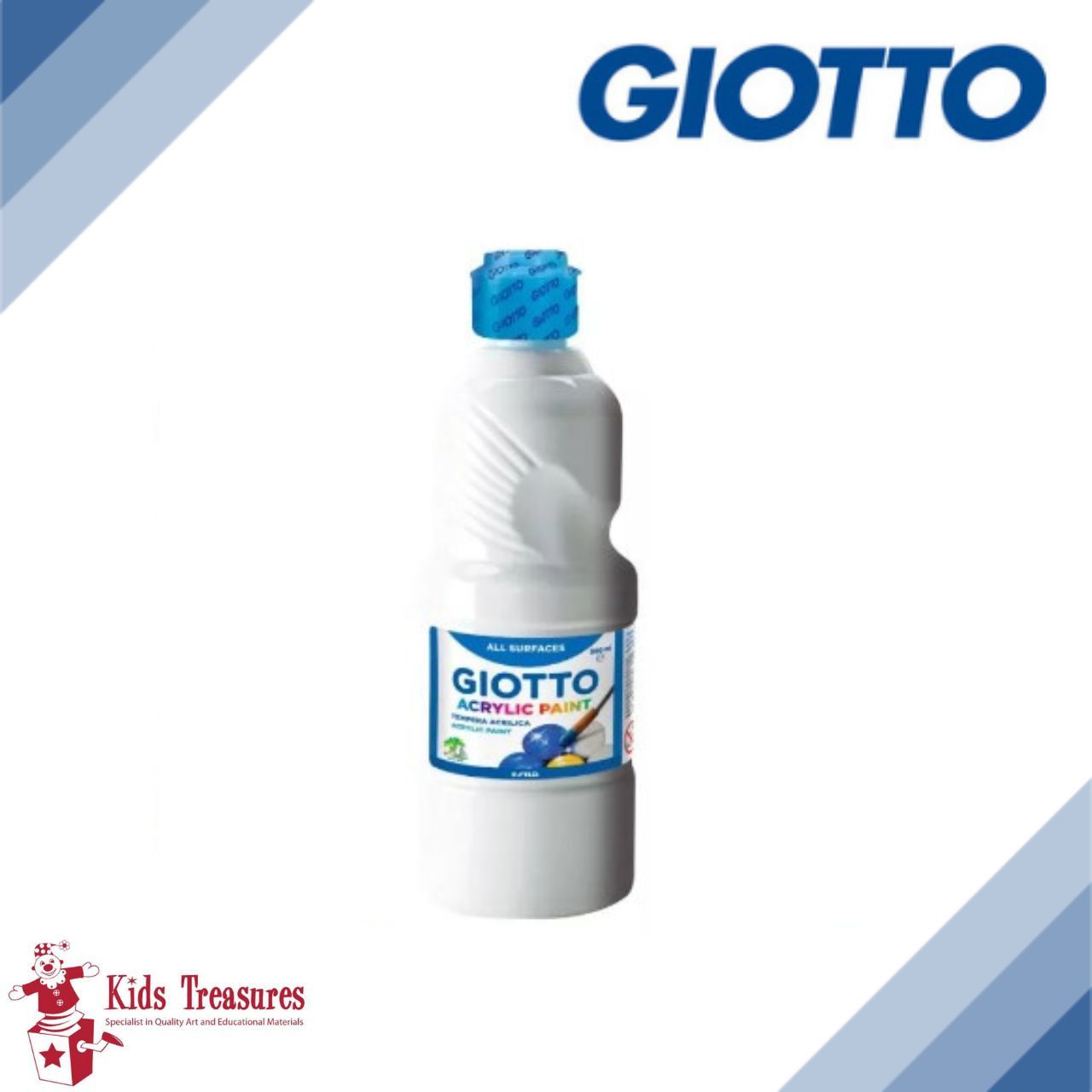 Giotto Acrylic Washable Paint 500ml White