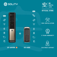 SOLITY GP-6000BK Door Lock + SOLITY GD-60BK Gate Lock | AN Digital Lock