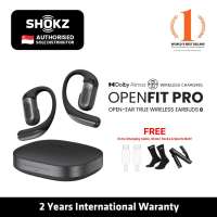 Shokz OpenFit Pro Black Open-Ear True Wireless Earbuds with Dolby Atmos & Wireless Charging