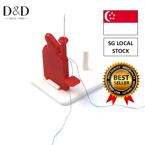 [SG 🚚] 1PC Needle Threader Stitch Insertion Tool with Thread Cutting Knife Line DIY Sewing
