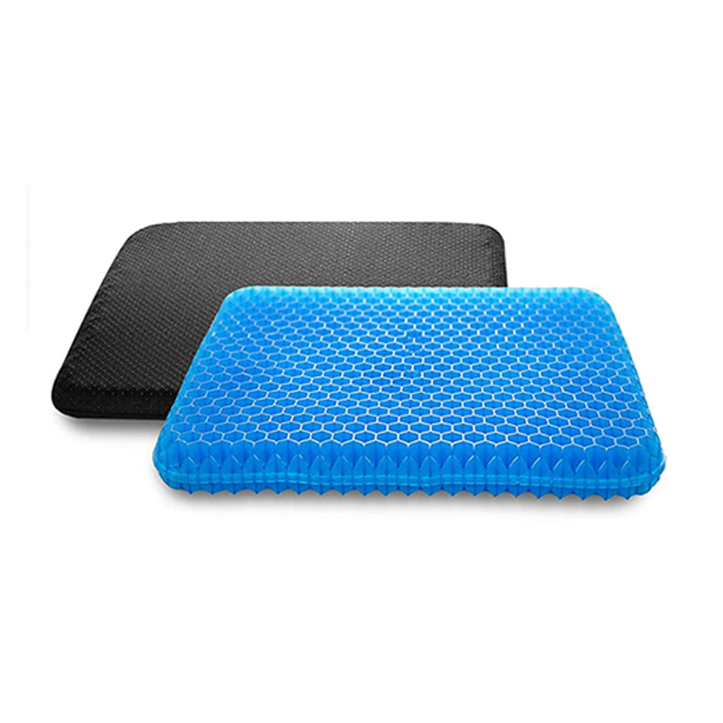 Honeycomb Seat Cushion With Cover Silicone Office 3D Cooling Car Soft Honeycomb Sitting Sofa TPE Ice Cushion Grid Sitter Gel Flex Sofa Seat Home Chair
