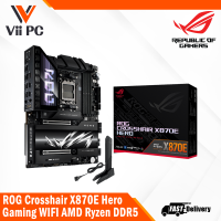 ASUS ROG Crosshair X870E X870 Hero / AMD Socket AM5 for Ryzen™ 9000 & 8000 & 7000 Series Desktop CPU / 4 x DIMM slots max.192GB DDR5 / WIFI 7 ATX MOTHERBOARD