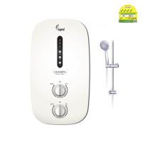 CHAMPS Legend Instant Water Heater 3.3kW with DC Booster Pump | 5-Way Massage Shower | Black / White