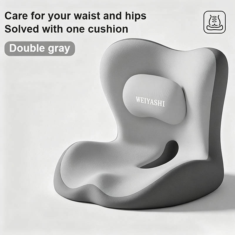 JARUSEAT All-in-one seat cushion Office chair seat cushion Memory foam with good rebound Lumbar support Back cushion