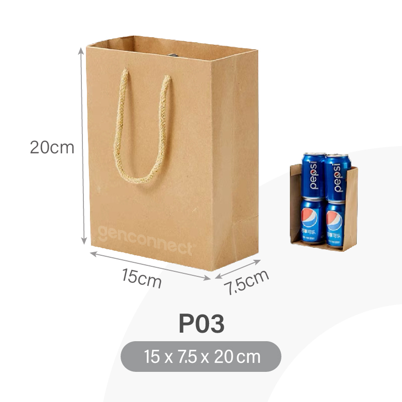 Kraft Paper Bag (230GSM Thick) Gift Bags Goodie Bags Event Bags For Birthday Events National Day Sampling