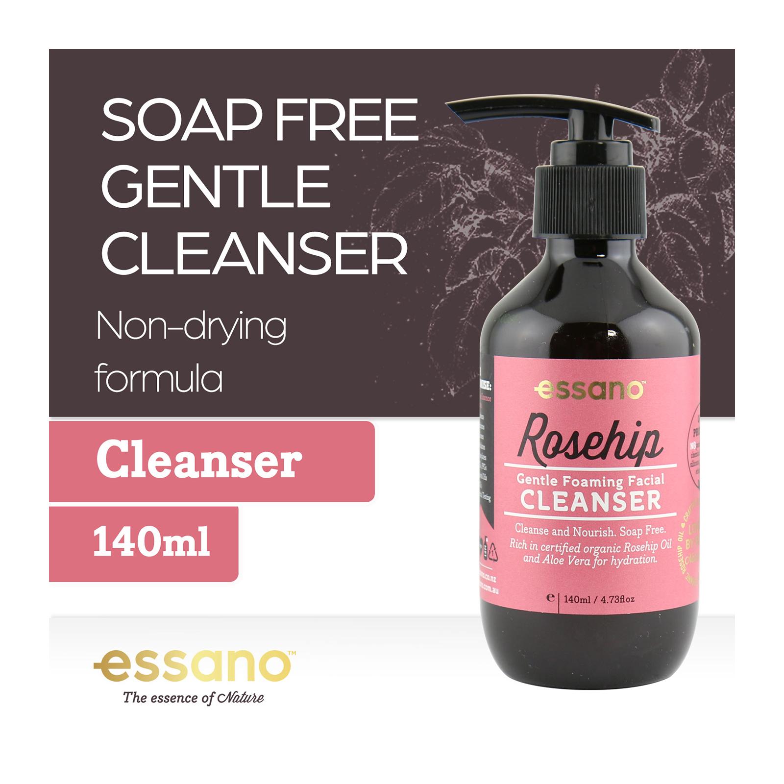 essano rosehip gentle foaming facial cleanser