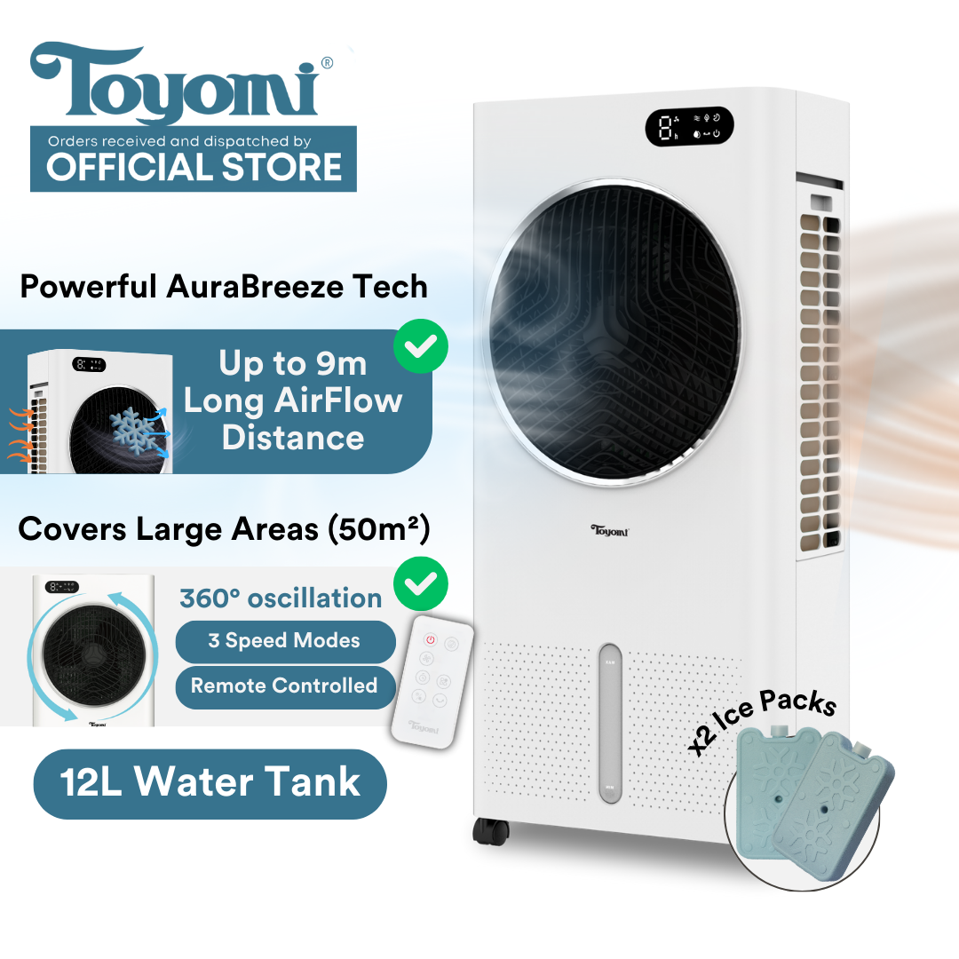 NEW] TOYOMI AuraBreeze Air Cooler AC 8868 Lazada Singapore