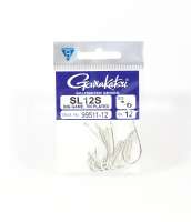Gamakatsu SL12S Big Game Tin Plated Hook Size 1/0 12 Per pack (1335)