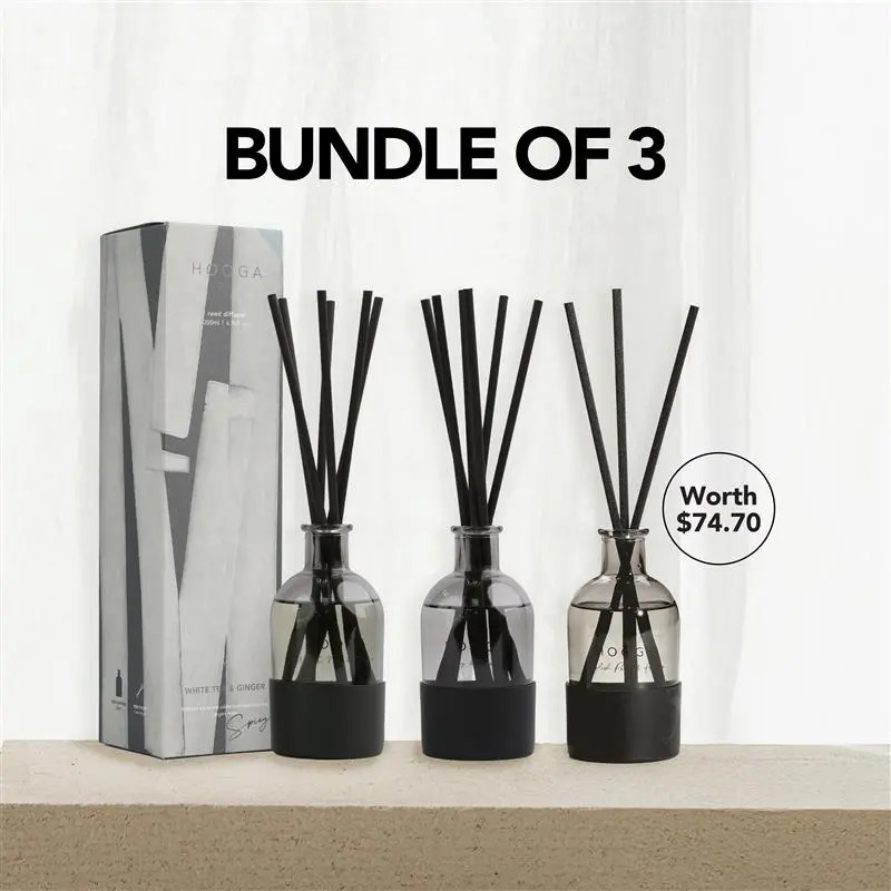 [TIKTOK EXCLUSIVE] Hooga Black Series Reed Diffuser 200ml (BUNDLE OF 3)