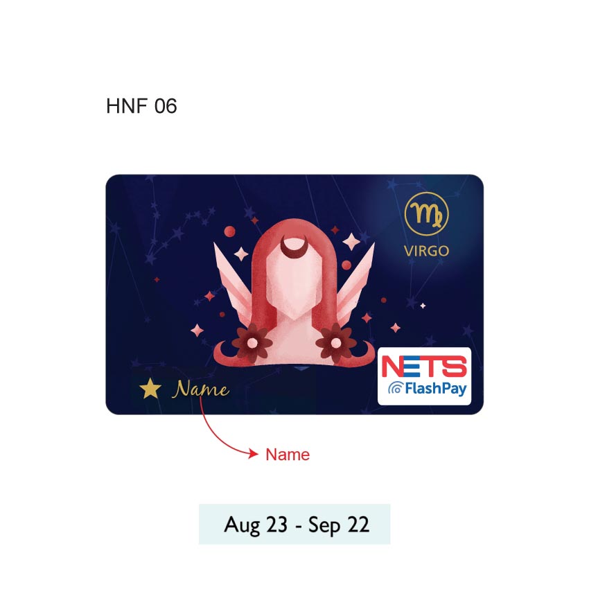 Personalised NETS FlashPay Horoscope Card | Custom Name Zodiac Card | 12 Designs Available