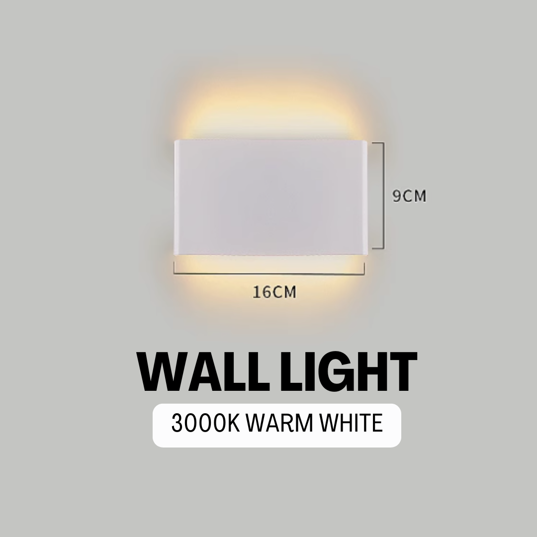 Nordic Slim Wall Light Classic Black White Mocha Minimalist Bedside Staircase Lighting TML