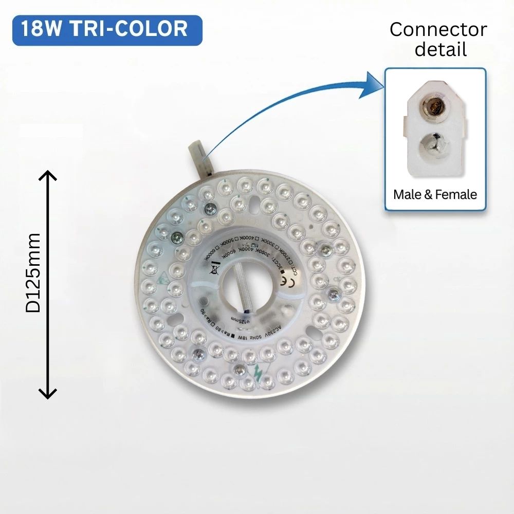 CEILING FAN LAMP LED Board Fan Light (36W 24W 22W 18W TRICOLOR )