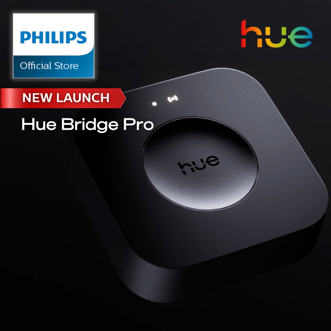 Philips Hue Bridge Pro Smart Light Hub Wireless Advanced Encryption Supports 150+ Lights & 50+ Accessories Works with Apple Home Alexa Google Samsung SmartThings