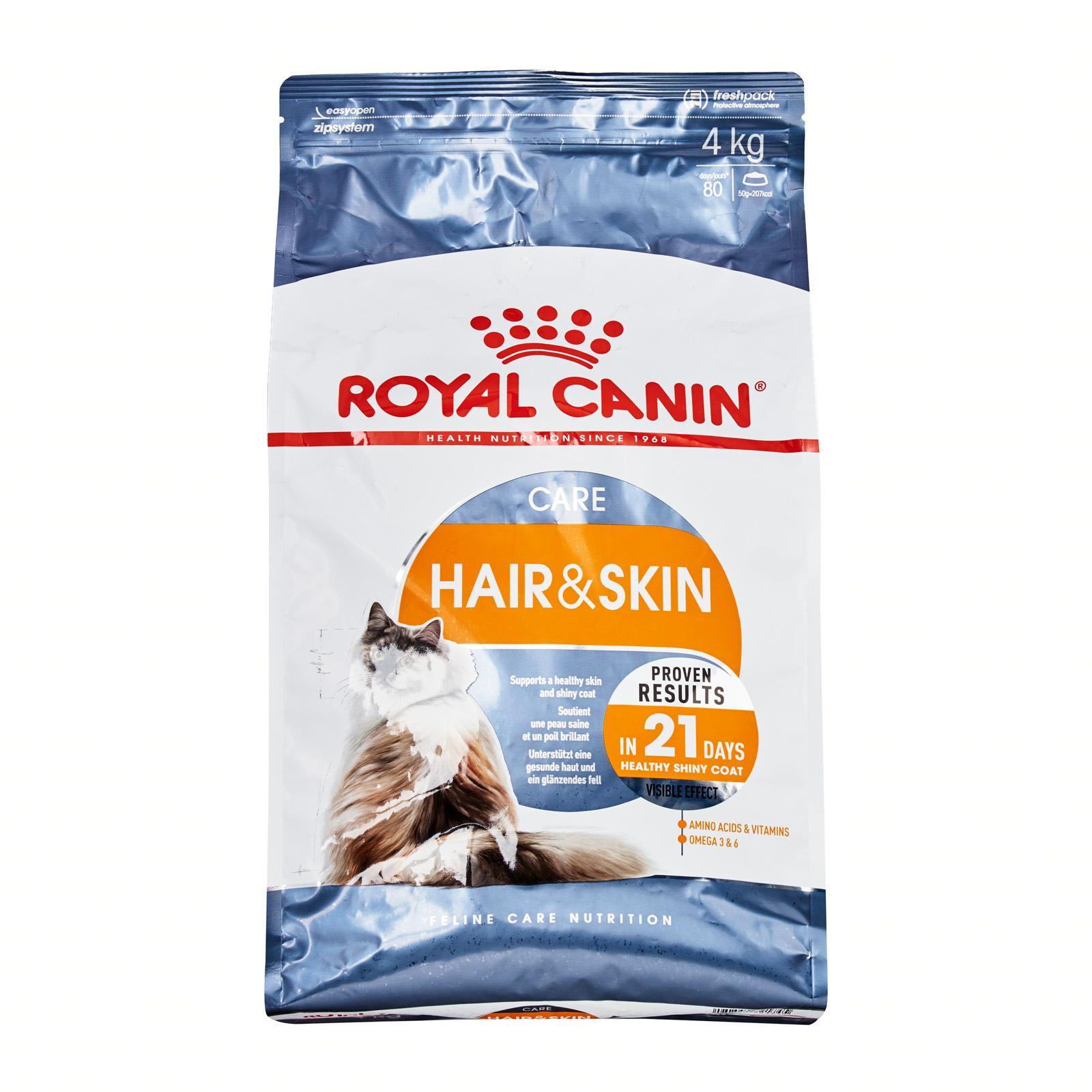 royal canin dry cat food hair and skin