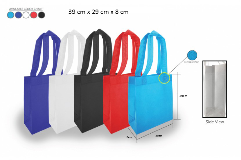 Non-Woven Fabric Gift Bags Shopping Gift Goodie Bags Recycle Reusable Shopping Bags (10pcs)
