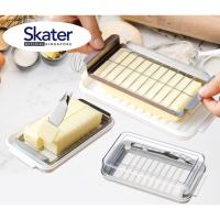 Skater Butter case with Cutter + Spork-type Butter Knife