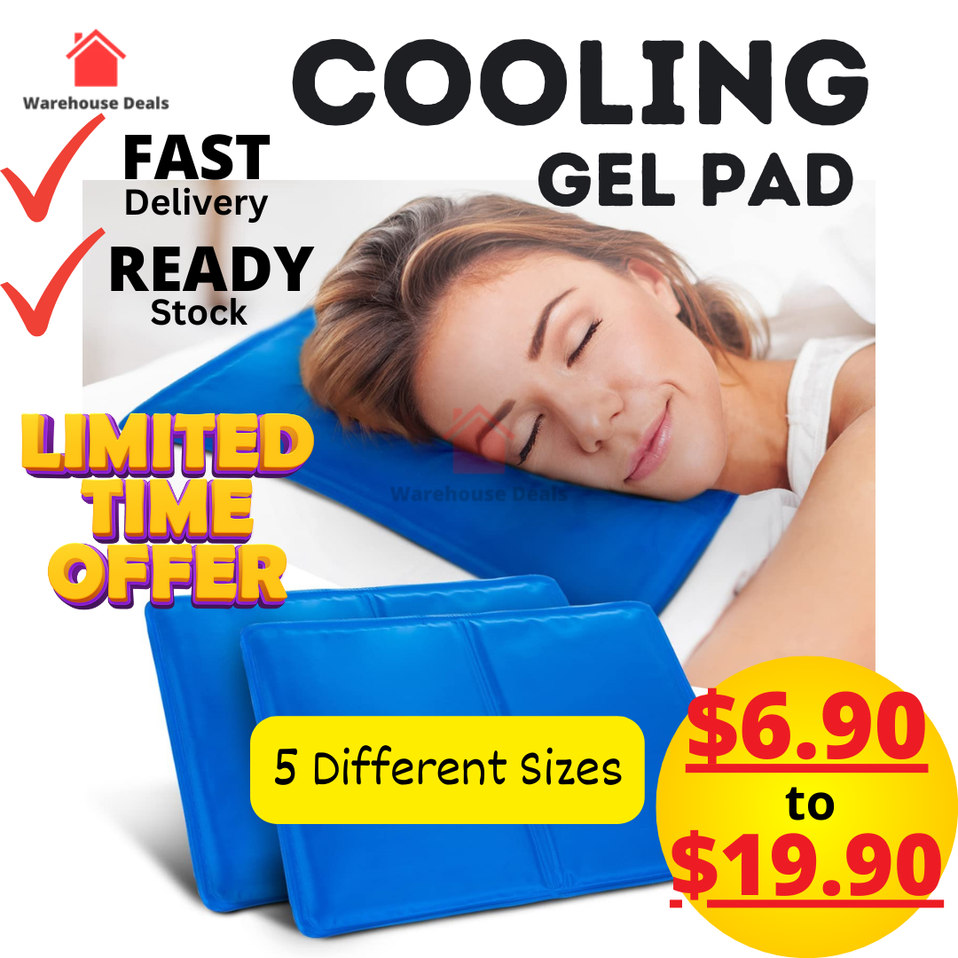 Cooling Gel Pad For Bed / Car Seat / Sofa / Laptops & More