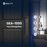 Solity GEA-1000 Face Recognition Digital Lock | Smart Door Lock | Free Installation Singapore