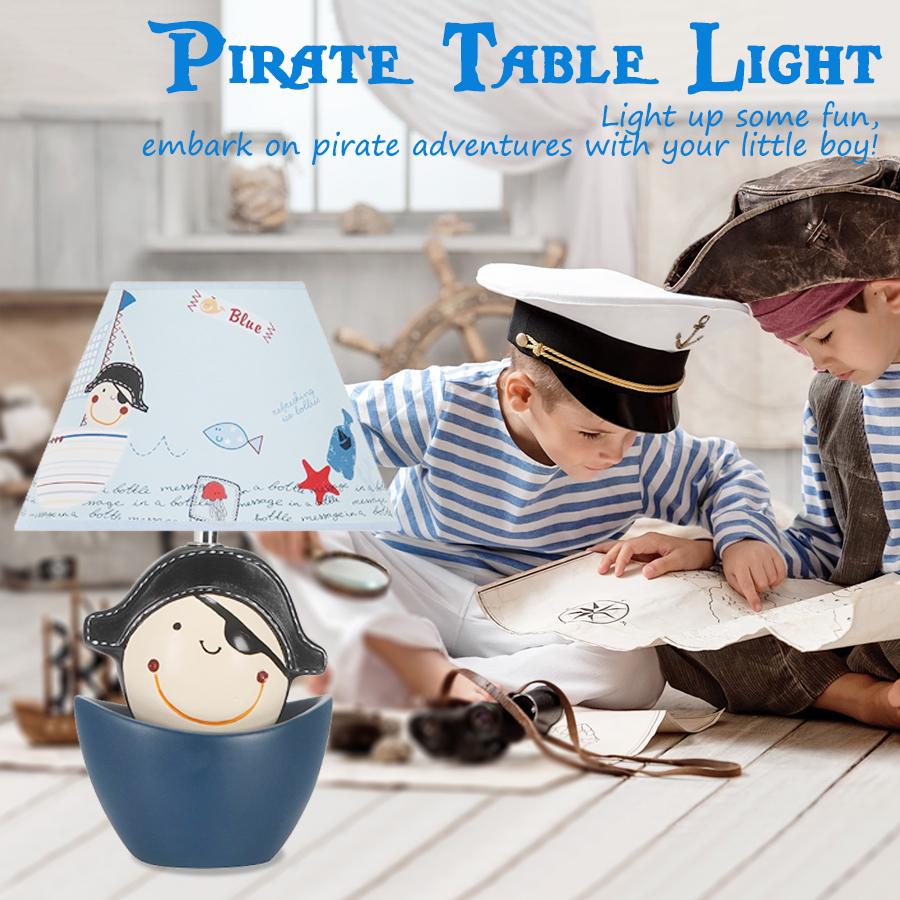 [Buy 1 Get 1 Free] Cute Pirate Ceramic Table Light