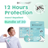 [Bundles] Cloversoft Plant-Based Mosquito and Insect Repellent Patch 10 Patches & Mosquito Spray Citronella & Lemongrass