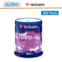 DVD+R Verbatim 4.7GB 16x Speed 120 Min 100pcs/pack P/N: 95098 Made in Taiwan