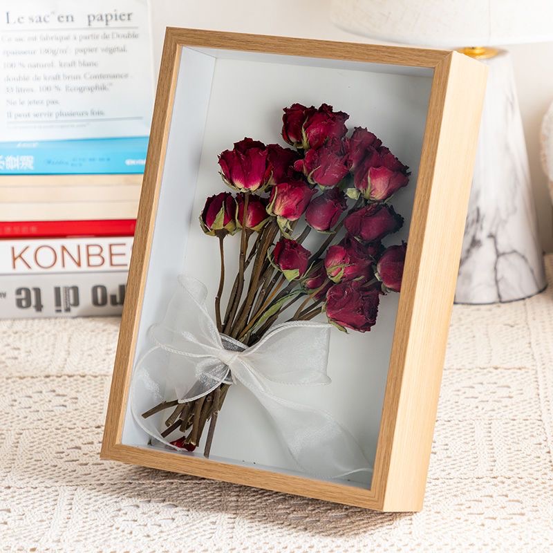 SG Stock 10inch Hollow 3cm DIY Shadow Box Art Display Frame / Wedding Flower Photo Frame 3D Photo Frame for Specimen Dry Flowers/ Valentines Day Gift