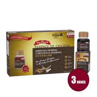Eu Yan Sang Bundle of 3 Jumbo Pack Essence Of Chicken With American GinsengCordyceps&Huaishan 10 btls x 70g x 3 box