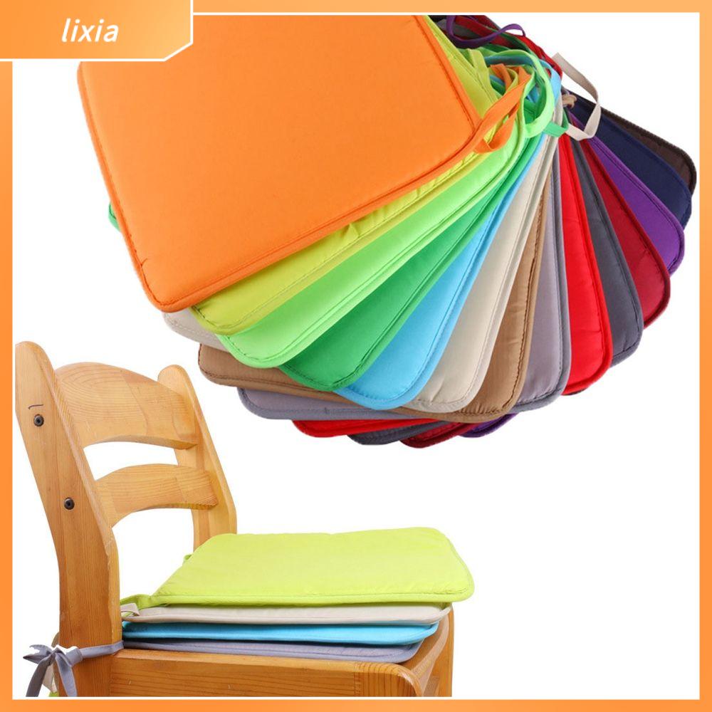 LIXIA 14 Colors Home Decor Dining Chairs Kitchen Office Chair Seat Cushions Chair Cushion Chairs Pads Square